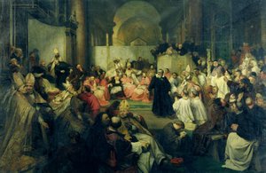 1861年，理事会前的伽利莱 作者 Friedrich Karl Hausmann