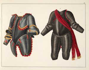 盔甲，来自&39;发展历史与侠义风俗&39;，由Franz Kottenkamp博士发表，由Carl Hoffmann出版，1842年 作者 弗里德里希·马丁·冯·赖比施