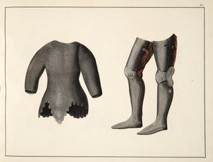 装甲，来自“侠义发展史”的作品，由Franz Kottenkamp博士撰写，由Carl Hoffmann出版，1842年 作者 弗里德里希·马丁·冯·赖比施