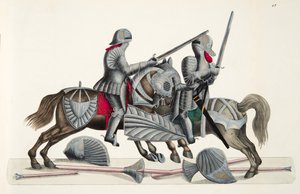 两位骑士参加锦标赛，由Franz Kottenkamp博士撰写的“发展历史与侠义风俗”，由Carl Hoffmann出版，1842年
