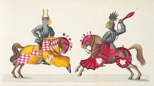两位骑士参加锦标赛，由Franz Kottenkamp博士撰写的“发展历史与侠义风俗”，由Carl Hoffmann出版，1842年 作者 弗里德里希·马丁·冯·赖比施