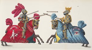 两位骑士参加锦标赛，由Franz Kottenkamp博士撰写的“发展历史与侠义风俗”，由Carl Hoffmann出版，1842年 作者 弗里德里希·马丁·冯·赖比施
