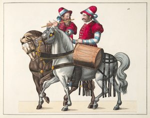 两位音乐家参加锦标赛，由发展历史和侠义风俗组成，由Franz Kottenkamp博士撰写，由Carl Hoffmann出版，1842年 作者 弗里德里希·马丁·冯·赖比施