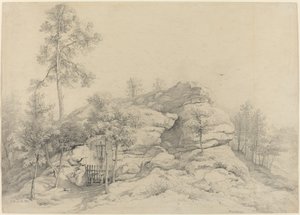 刻在岩石托上的路边神龛 作者 弗里德里希·菲利普·莱因霍尔德