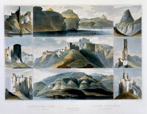 上密苏里州的显著山丘》，1844年 作者 弗里德里希·萨拉特（FriedrichSalathé）