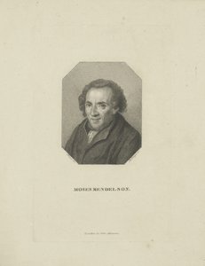 摩西·门德尔松（Moses Mendelssohn）肖像1729-1786，1818。