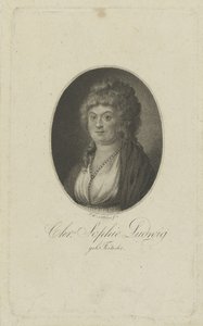 作者克里斯蒂安妮·索菲·路德维希的画像，弗内斯（NéeFritsche）1764-1815，c。 1810。