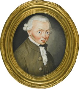 伊曼纽尔-康德的画像 1724-1804年，1765年 作者 弗里德里希·威廉·斯普林格
