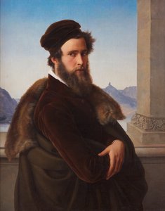 胡子的人雅各布·贝克尔（Jacob Becker），名叫贝克尔·冯·沃尔姆斯（Becker von Worms），1832年。