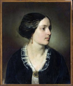 Portrait of Countess Katarzyna Potocka (1825-1907), nee Branicka - Friedrich Ritter von Amerling (1803-1887). Oil on canvas