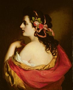一个年轻女孩的肖像，1865年