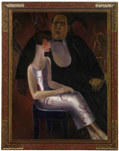 保罗-古斯塔夫-范-赫克及其妻子诺琳的肖像 作者 Frits van den Berghe