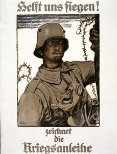 帮助我们赢！绘制战争债券，酒吧。慕尼黑，1917年