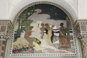 威斯巴登Kurhaus贝壳大厅的壁画