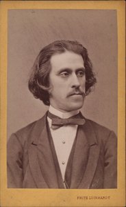 作曲家约瑟夫-施特劳斯1827-1870年的画像，约1868年。