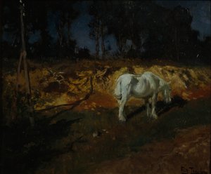 医生的马（布面油画） 作者 约翰·弗雷德里克·陶洛
