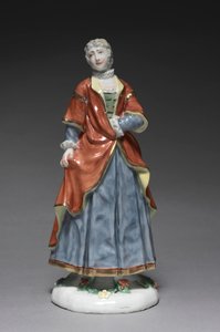 意大利喜剧人物：伊莎贝拉，约1753年。 作者 Fürstenberg 瓷器厂