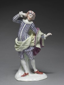 意大利喜剧人物：梅泽汀，约1753年。 作者 Fürstenberg 瓷器厂