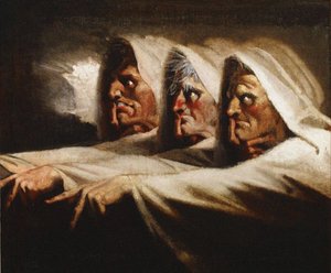 诡异姐妹》 《三个女巫》，约1782年