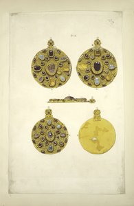 蒙古入侵前的俄罗斯珠宝。摘自1853年之前的俄罗斯国家古物