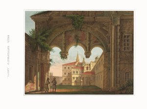 牧首室的景色。摘自《俄罗斯国家古物》，1849-1853。 作者 费奥多尔·格里戈里耶维奇·索尔特采夫
