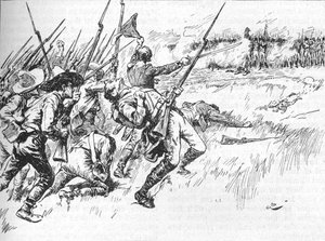 阿尔瓦拉多领导的师团正在穿越低地，1902年 作者 GB
