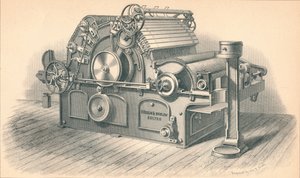 多布森和巴洛-博尔顿的自剥式梳理机"，1874年 作者 英国史密斯