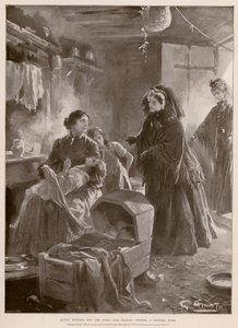 维多利亚女王和穷人：女王访问一个平房家庭（摄影版）。 作者 GS Amato（之后）