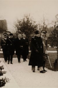 专辑“MVSN-Blackshirts”：Galeazzo Ciano 在布达佩斯身着民兵将军制服（黑白照片） 作者 GY沙弗尔