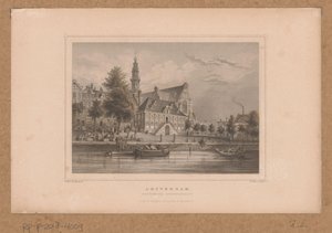 从 Keizersgracht 运河俯瞰阿姆斯特丹 Westerkerk 景观
阿姆斯特丹, Westerkerk Keizersgracht（物上标题） 作者 G.赫斯