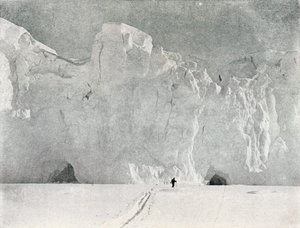 1913年，维多利亚土地上的冰川面孔，1913年。 作者 G.默里·列维克