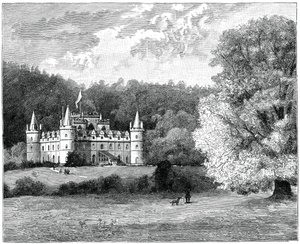 苏格兰西部的因弗雷城堡（Inverary Castle），1900年。