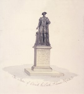 圣托马斯医院的爱德华六世雕像，南华克，伦敦，1825年