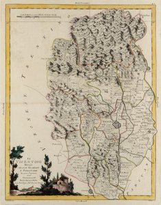 Land area of the State of the Veneto: area of Vicenza divided into its bishoprics and magistracies, engraving by G. Zuliani taken from Tome II of the "Newest Atlas" published in Venice in 1782 by Antonio Zatta, Private Collection 作者 祖利亚尼