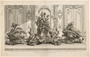 Juste-AurèleMeissonier的作品：大型雕塑的银雕塑项目...，c。 1735-1737年