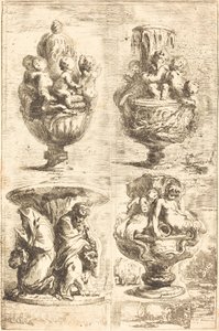 四个花瓶(Les quatres vases) 作者 加布里埃尔·雅克·德·圣奥宾