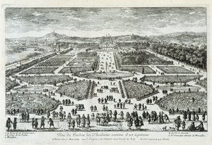 View of the Tuileries Garden as it is now - grav. by Perelle, end 17th century 作者 加布里埃尔·佩雷尔
