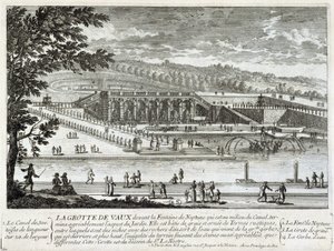 Vaux Le Vicomte (Vaux-Le-Vicomte) 洞穴的景色 - Perelle，17 世纪后期 作者 加布里埃尔·佩雷尔