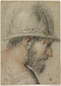 带头盔士兵的侧面头像 作者 加布里埃尔·卡利亚里（Gabriele Caliari）