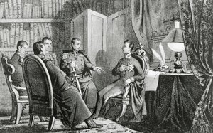 卡里尼亚诺亲王查尔斯-阿尔伯特（1798-1849 年）承诺支持自由派阴谋家，3 月 6 日 作者 加布里埃尔·卡斯塔尼奥拉（Gabriele Castagnola）