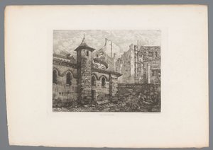 圣于连-勒波夫尔景观
Saint-Julien le Pauvre（物体上的标题）
1874 年的法国蚀刻版画（系列名称）
L