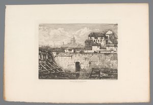 布雷顿维利耶酒店废墟景观
布列塔尼耶宫遗址（作品名称）
1875 年的法国蚀刻版画（系列标题）
L