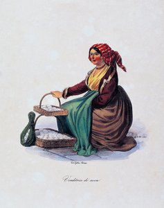 卖鸡蛋的人，由 Gaetano Dura（1805-1878 年），意大利