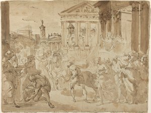 古罗马的凯旋游行 作者 加埃塔诺·甘多尔菲（Gaetano Gandolfi）