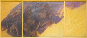天使的堕落》，约 1913 年，加埃塔诺-普雷维亚蒂（布面油画）