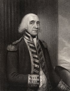 由WT Fry雕刻的海军上将Richard Howe，来自&39;国家肖像画廊，第三卷&39;，出版于1835年（版）