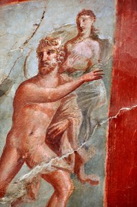 赫库拉努姆奥古斯塔莱斯学院壁画细部（壁画） 作者 Gallo-Roman