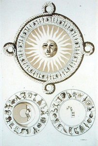 来自墨西哥的星座(彩色雕刻) 作者 加洛·加里纳（Gallo Gallina）