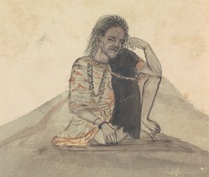 黑披肩的男人