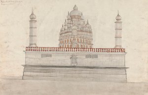Bullishwur 的西面或后视图 作者 Gangaram Chintaman Tambat